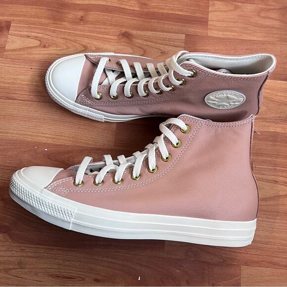 NEW Womens Size 10 Converse All Star Chuck Taylor CTAS High Top Leather Shoes - Picture 6 of 9